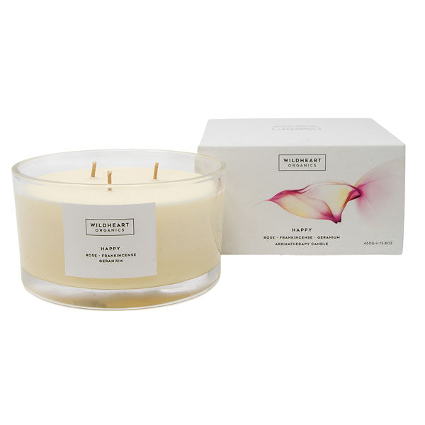 Happy - Spa Triple Candle (450g)