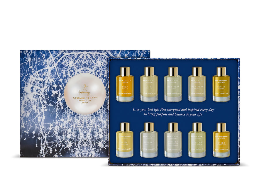 Ultimate Wellness Gift Set Bath & Shower Oil (10 scents; 9mL)